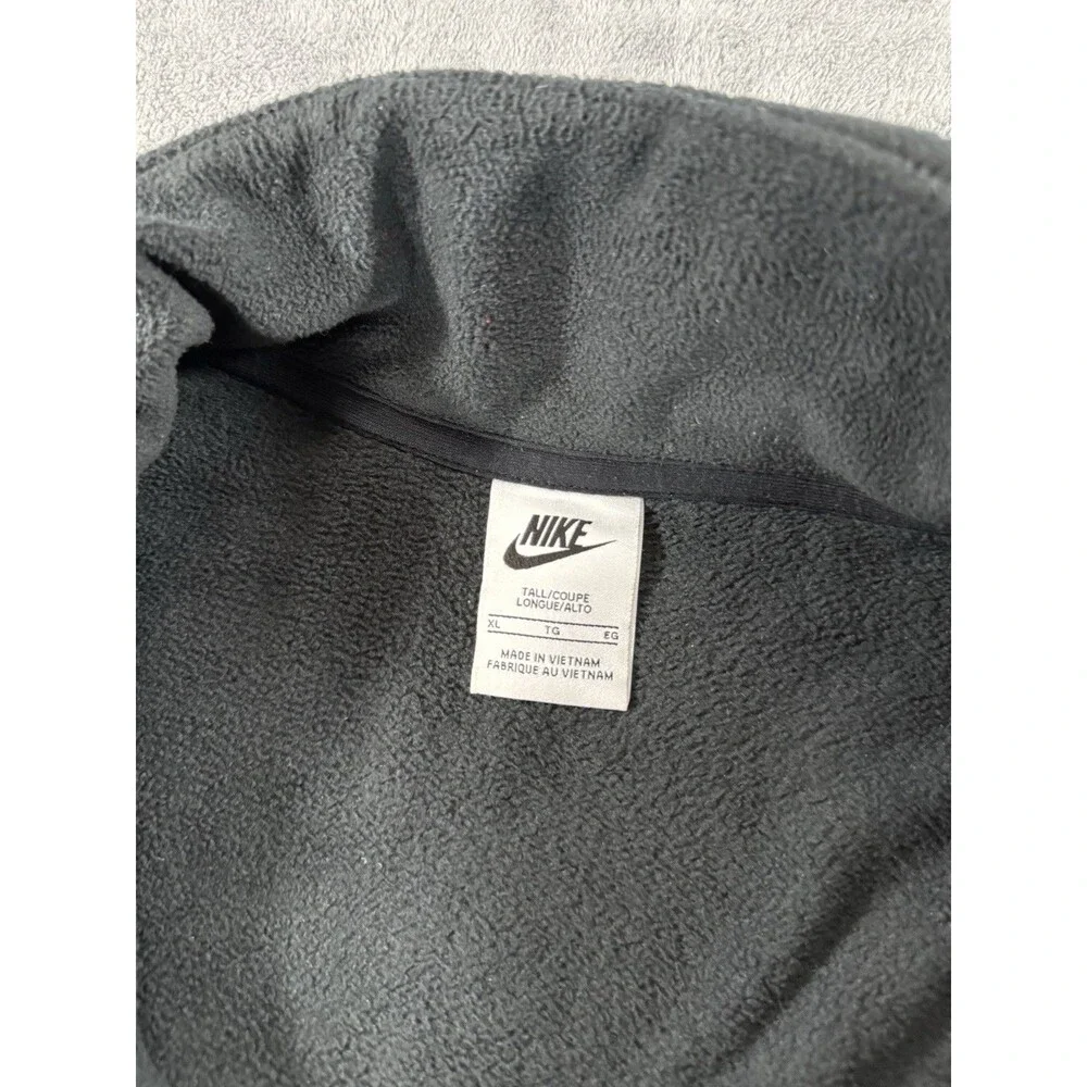 NIKE Men's Black Sportswear Essentials 1/2 Zip Sweatshirt Fleece XL Tall‎ XLT